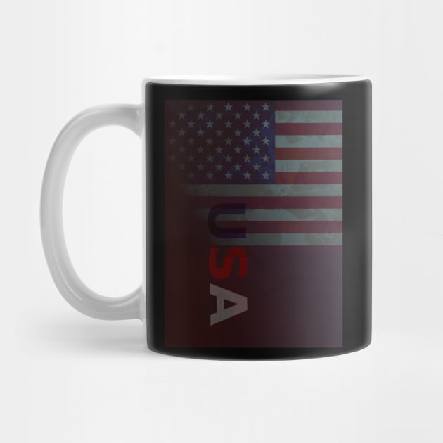 USA American Flag Vintage by KZK101